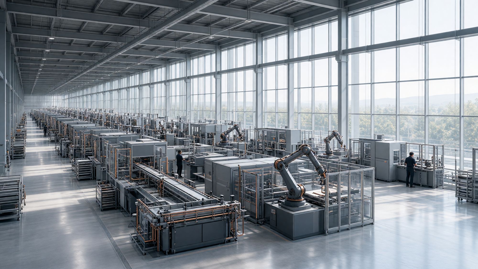 The bright, modern operation, built and running